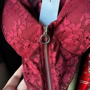 Lace crop top brand new